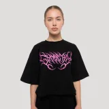 GymBeam Women‘s Thorn T-shirt Black - Rozmiar: XL | Kolor: Czarny | Waga: 0,2324 g | Opakowanie: 87 · záber 1