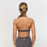 GymBeam Fierce Halter Sports Bra Grey - Rozmiar: XL | Kolor: Szary | Waga: 0,09 g | Opakowanie: 160 · záber 4
