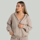 STRIX Women‘s Zip Hoodie Taupe - Rozmiar: XS | Kolor: Béžová | Waga: 0,8 g | Opakowanie: 27 · záber 1