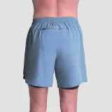 GymBeam 2in1 Shorts Essence Blue - Rozmiar: S | Kolor: Niebieski | Waga: 0,2585 g | Opakowanie: 75 · záber 5
