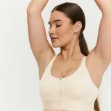 GymBeam Prime Sports Bra Pearl - Rozmiar: XS | Kolor: Béžová | Waga: 0,095 g | Opakowanie: 90 · záber 2