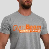 GymBeam Stronger Together T-shirt Grey - Kolor: Szary | Waga: 0,211 g · záber 4