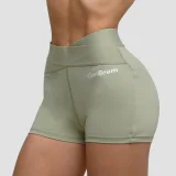 GymBeam Women‘s Agile Shorts Root - Rozmiar: XXL | Kolor: Zielony | Waga: 0,12 g · záber 4