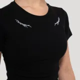 GymBeam Women‘s Tribal Ribbed T-shirt Black - Rozmiar: XL | Kolor: Czarny | Waga: 0,1961 g | Opakowanie: 100 · záber 2