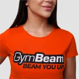 GymBeam Women‘s Beam T-shirt Orange - Rozmiar: XL | Kolor: Pomarańczowy | Waga: 0,15 g | Opakowanie: 50 · záber 2