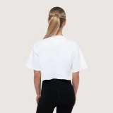 GymBeam Women‘s Earned Cropped T-shirt White - Rozmiar: M | Kolor: Biały | Waga: 0,1454 g | Opakowanie: 37 · záber 3