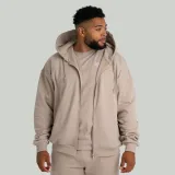 STRIX Zip Hoodie Taupe - Rozmiar: XL | Kolor: Béžová | Waga: 1,008 g | Opakowanie: 21 · záber 4