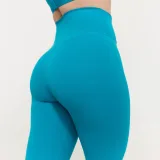 GymBeam Women‘s Limitless High-waist leggings Aquamarine - Rozmiar: XXL | Kolor: Niebieski | Waga: 0,225 g | Opakowanie: 90 · záber 4