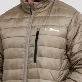 GymBeam Men‘s Puffer Jacket Vetiver/Black - Rozmiar: S | Kolor: Zielony | Waga: 0,51 g | Opakowanie: 20 · záber 2