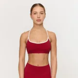 GymBeam Varsity Sports Bra Red - Rozmiar: XS | Kolor: Czerwony | Waga: 0,076 g | Opakowanie: 130 · záber 1