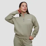 GymBeam Women‘s Agile 1/2 Zip Jumper Sage · záber 1
