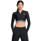 Under Armour Women‘s top HeatGear Rib 1/4 Zip LS Black - Rozmiar: XL | Kolor: Czarny | Waga: 0,9 g · záber 1