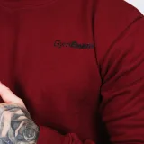 GymBeam Męska bluza Basic Burgundy - Rozmiar: S | Pohlavie: Męskie | Vek: Dorośli | Waga: 0,36 g | Opakowanie: 30 · záber 2