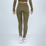 GymBeam Damskie Legginsy Advanced Olive · záber 2