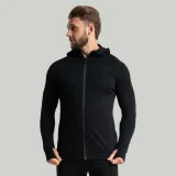 STRIX MERINO I Zip Up Hoodie Black · záber 1