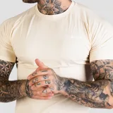 GymBeam Men‘s Fitted TRN T-shirt Sand - Kolor: Béžová | Waga: 0,234 g | Opakowanie: 90 · záber 3