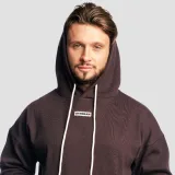 GymBeam Aura Hoodie Tee Brown - Kolor: Brązowy | Waga: 1,03 g | Opakowanie: 15 · záber 3