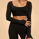BeastPink Women‘s Sense Crop Top Black - Rozmiar: M | Kolor: Czarny | Waga: 0,162 g | Opakowanie: 110 · záber 2