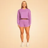 BeastPink Women‘s Grace Sweatshirt Purple - Rozmiar: M | Kolor: Fioletowy | Waga: 0,381 g | Opakowanie: 50 · záber 5