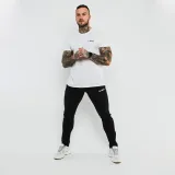 GymBeam Koszulka Basic White - Rozmiar: M | Kolor: Biały | Waga: 0,13 g | Opakowanie: 72 · záber 3