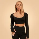 BeastPink Women‘s Sense Crop Top Black - Rozmiar: M | Kolor: Czarny | Waga: 0,162 g | Opakowanie: 110 · záber 1