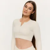 GymBeam Women‘s Prime Sports Top Pearl - Rozmiar: XS | Kolor: Béžová | Waga: 0,185 g | Opakowanie: 73 · záber 1