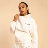 BeastPink Women‘s Serenity Hoodie Ivory - Rozmiar: XXL | Kolor: Béžová | Waga: 0,679 g · záber 3