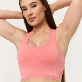 GymBeam FLO Sports Bra Coral - Rozmiar: S | Kolor: Pomarańczowy | Waga: 0,13 g | Opakowanie: 80 · záber 2