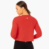 Ryderwear Damski top z długim rękawem Foundation Red · záber 3