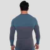 GymBeam OG1 Seamless Longsleeve Grey/Blue - Rozmiar: L | Kolor: Szary | Waga: 0,3 g | Opakowanie: 70 · záber 4