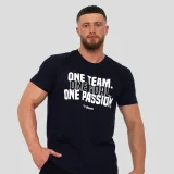 GymBeam One Team T-shirt Navy - Rozmiar: M | Kolor: Niebieski | Waga: 0,2 g · záber 1