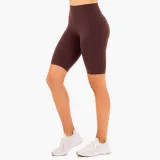 Ryderwear Damskie spodenki rowerowe z wysokim stanem i kieszeniami Reset Chocolate · záber 3