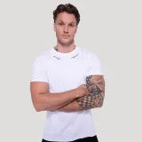 GymBeam Tribal Ribbed T-shirt White - Rozmiar: XXL | Kolor: Biały | Waga: 0,3445 g | Opakowanie: 75 · záber 5