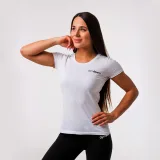 GymBeam Koszulka Basic White - Rozmiar: M | Waga: 0,13 g | Opakowanie: 72 · záber 2