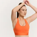 GymBeam Limitless Sports Bra Orange - Rozmiar: XXL | Kolor: Pomarańczowy | Waga: 0,134 g | Opakowanie: 80 · záber 3