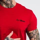GymBeam Koszulka męska Basic Cherry Red - Rozmiar: XXL | Kolor: Czerwony | Waga: 0,18 g | Opakowanie: 72 · záber 2