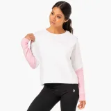 Ryderwear Women‘s Hybrid Pullover White Pink · záber 1