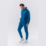 NEBBIA Męska bluza z kapturem Pouch Pocket Blue · záber 5