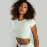 STRIX Damski Crop Top Essential Moon Grey · záber 3