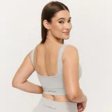 GymBeam Lift Seamless Sports Bra Grey - Rozmiar: M | Kolor: Szary | Waga: 0,1 g | Opakowanie: 65 · záber 3