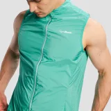 GymBeam Men‘s Pulse X Running Gillet Green - Rozmiar: S | Kolor: Zielony | Waga: 0,094 g | Opakowanie: 80 · záber 2