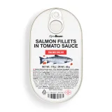 GymBeam Salmon fillets in tomato sauce - Waga: 0,17 g | Opakowanie: 170 g · záber 1