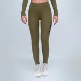 GymBeam Damskie Legginsy Advanced Olive · záber 1