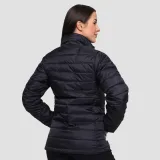 GymBeam Women‘s Puffer Jacket Black/Orange - Rozmiar: S | Kolor: Czarny | Waga: 0,47 g | Opakowanie: 20 · záber 3