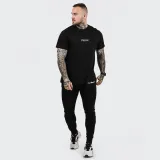 Koszulka FIT Czarna - GymBeam - Rozmiar: S | Vek: Dorośli | Waga: 0,14 g | Opakowanie: 10 · záber 3