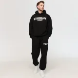 GymBeam Varsity Sweatpants Black - Rozmiar: XXL | Kolor: Czarny | Waga: 0,7264 g | Opakowanie: 16 · záber 3