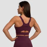 GymBeam Cut-Out Sport Bra Eggplant - Rozmiar: L | Kolor: Fioletowy | Waga: 0,151 g | Opakowanie: 100 · záber 3