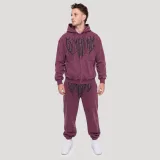 GymBeam Abyss Hoodie Raisin - Rozmiar: XXL | Kolor: Fioletowy | Waga: 0,945 g | Opakowanie: 21 · záber 3