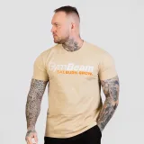 GymBeam Grow T-shirt Sand - Kolor: Béžová | Waga: 0,22 g | Opakowanie: 50 · záber 1