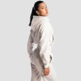 GymBeam Women‘s Base Zip Up Hoodie Cloud - Rozmiar: M | Kolor: Szary | Waga: 0,62 g | Opakowanie: 26 · záber 5
